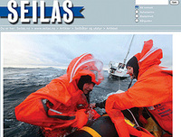 Test av livflottar - Seilas